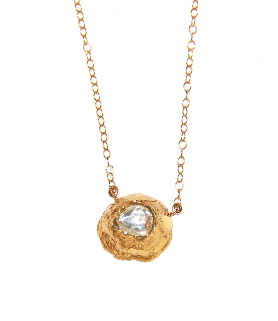 Barnacle pendant with polki diamond